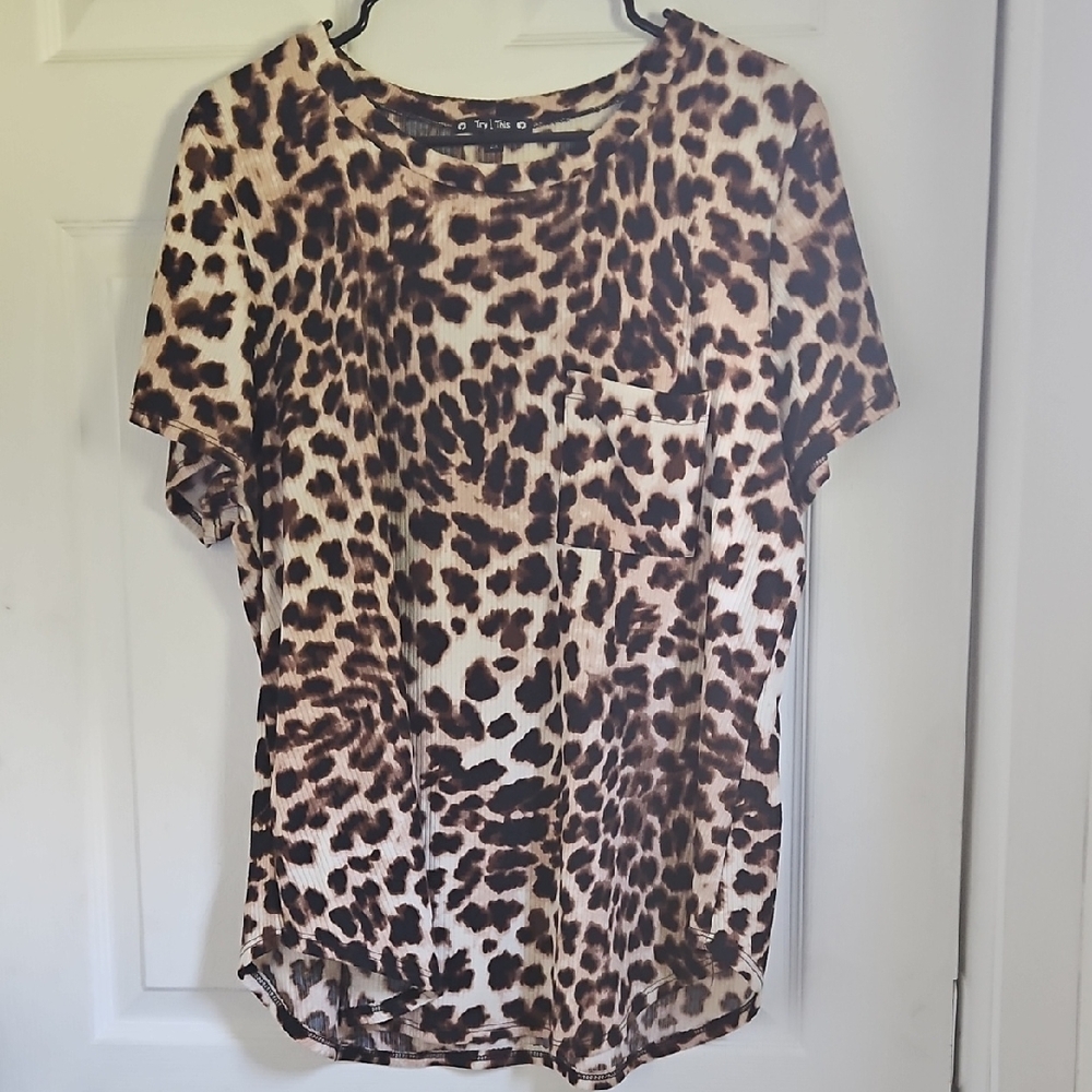 Leopard Print Women's Top